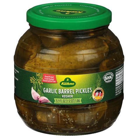Kuhne Garlic Barrel Pickles Shop Pickles And Cucumber At H E B