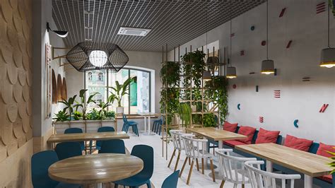 Coffeeandroll Cafe Interior On Behance