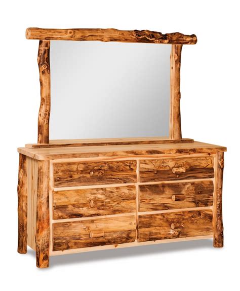 Aspen Drawer Dresser With Mirror Everything Amish