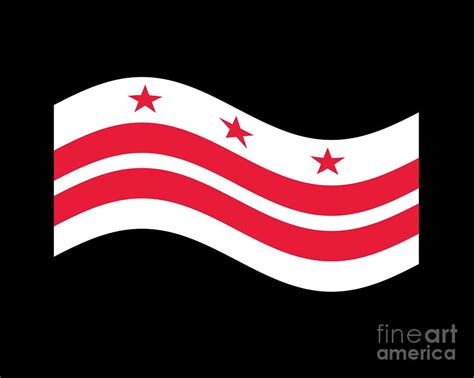 Waving District Of Columbia Flag Digital Art By Frederick Holiday
