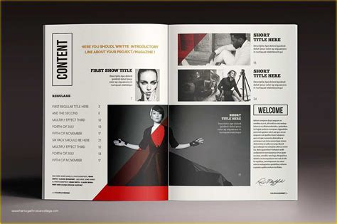 Adobe Indesign Templates Free Of Magazine And Brochure Indesign Templates