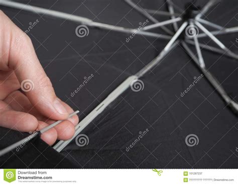A Broken Umbrella Broken Spokes Of An Umbrella Stock Image Image Of