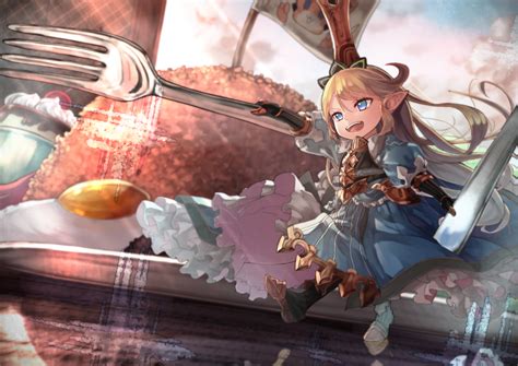 Download Ship Floating Island Cloud Sky Anime Granblue Fantasy HD Wallpaper