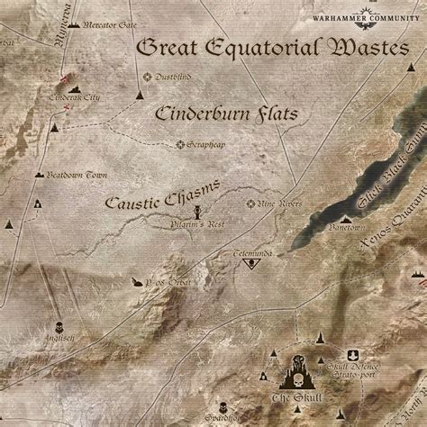 Necromunda Ash Wastes More Maps Of The Planet Bell Of Lost Souls