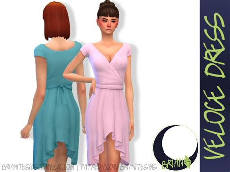 Veloce Dress Brianitesims On Patreon Dresses Sims 4 Maxis Match
