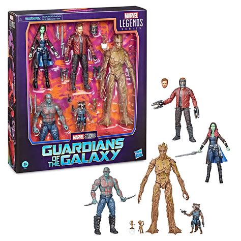 Disney Store Marvel Toybox Guardians Of The Galaxy Action Figure Set
