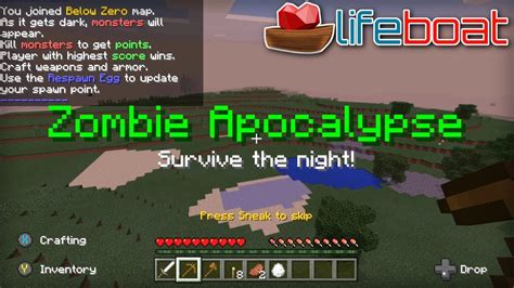 Minecraft Zombie Apocalypse Server Lifeboat Xbox One Mcpe
