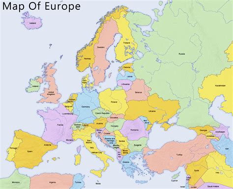 Map Of Europe Chameleon Web Services