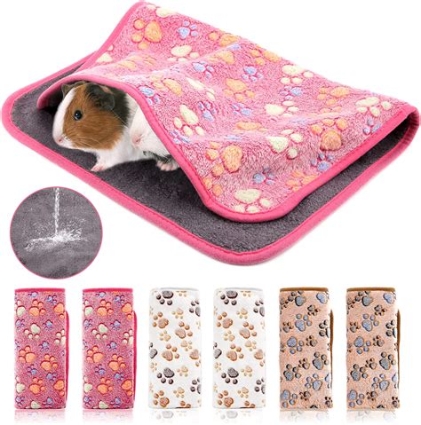 Vxyw 6 Pack Guinea Pig Cage Liners Washable Guinea Pig Bedding Guinea