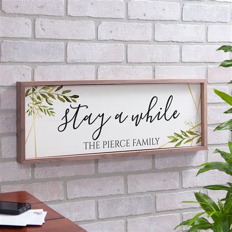 Personalized Welcome Home Framed Wall Sign Tsforyounow