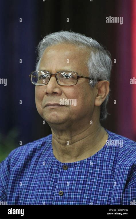 Portrait Of Nobel Prize Laureate Professor Muhammad Yunus Who Won The