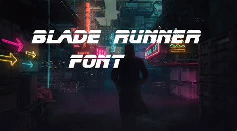 Blade Runner Font Fonts Max