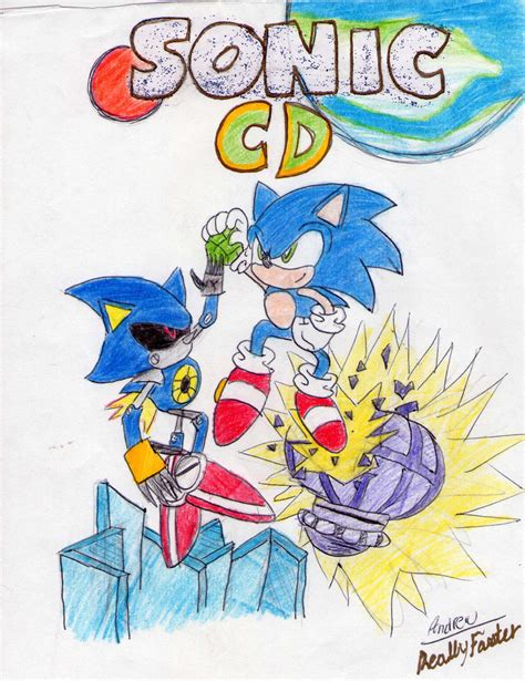 Sonic Cd Cover Drawing By Reallyfaster On Deviantart