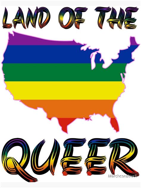 pride america queer gay lesbian love bi trans poster for sale by merchconstruct redbubble
