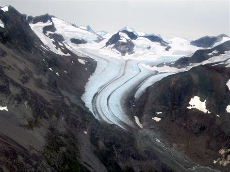 Mountain Glacier A Glacier Flows Down From The Monarch Ice Flickr