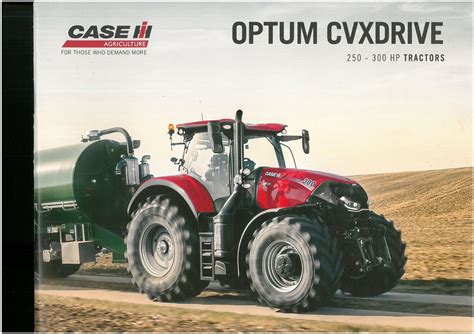 Case Ih Tractor Optum Cvxdrive 250 300 Hp Tractors Brochure
