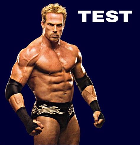 An Image Of A Man In Wrestling Gear With The Words Test Written Above