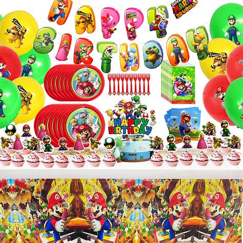 The Mario Bros Birthday Party Decoration Mario Australia Ubuy