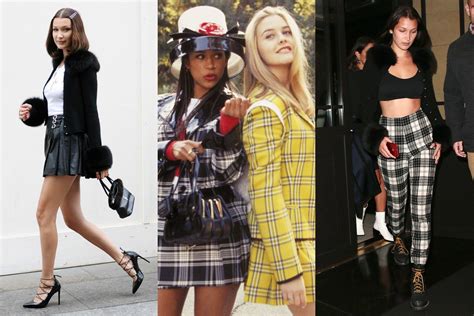 Bella Hadid Is Taking Style Cues From Clueless Clueless Outfits 90s