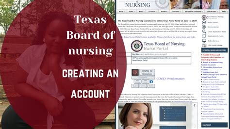 How To Create An Account With Texas Board Of Nursing Tbon For The