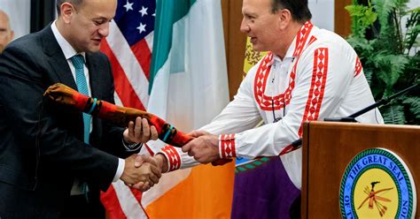 Irish Prime Minister Thanks Choctaw Nation In Oklahoma The Seattle Times