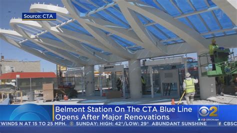 New Belmont Station Completed On Cta Blue Line Youtube