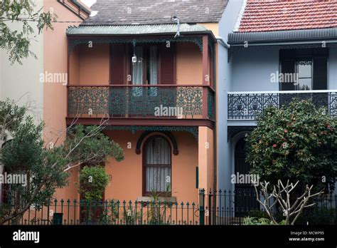 Traditional Victorian Terraced Houses Paddington Sydney New South Wales