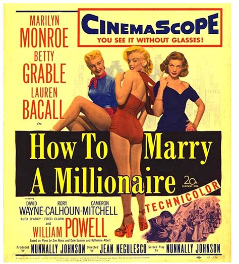 How To Marry A Millionaire 1953 Marilyn Monroe Movies Marylin Monroe