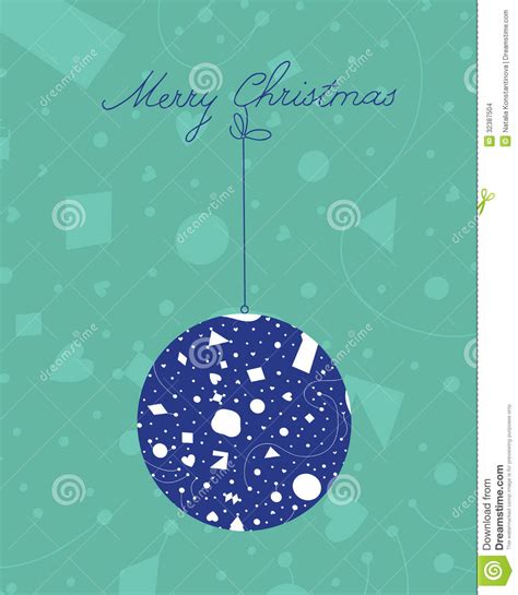 Merry Christmas Ball Stock Illustration Illustration Of Background