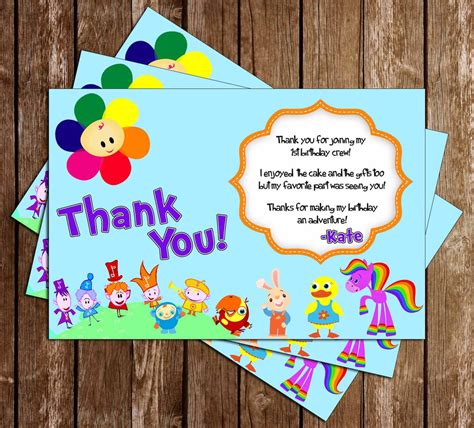 Birthday Thank You Cards Card Design Template