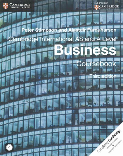 Cambridge International As And A Level Business Coursebook By Peter