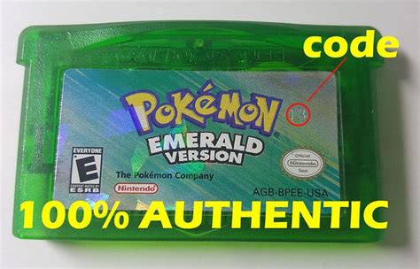 Original Authentic Pokemon Emerald Version Can Save With New Battery
