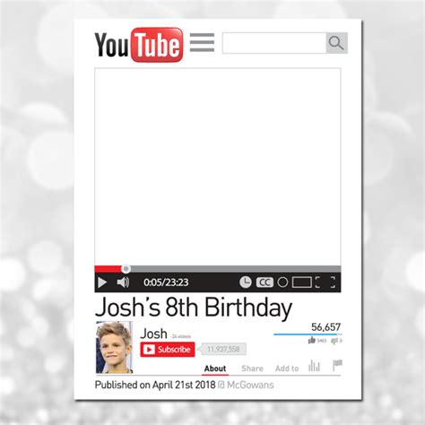 No design skills or complicated software needed. Youtube Photo Prop