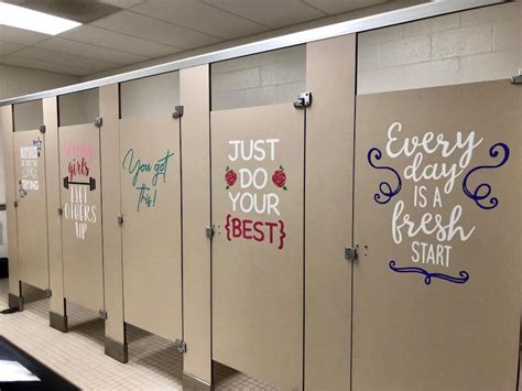 School Bathroom Inspirational Quotes School Bathroomdecor