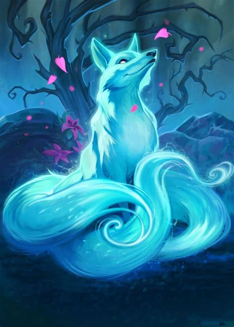 Blink Fox Poster By Blizzard Displate In 2021 Mythical Creatures