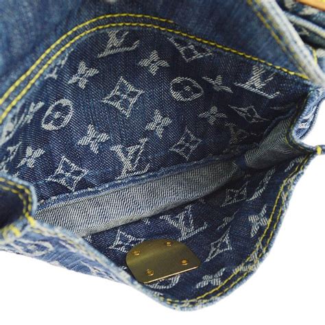 Louis Vuitton Blue Jean Monogram Bum Fanny Pack Waist Belt Bag For Sale