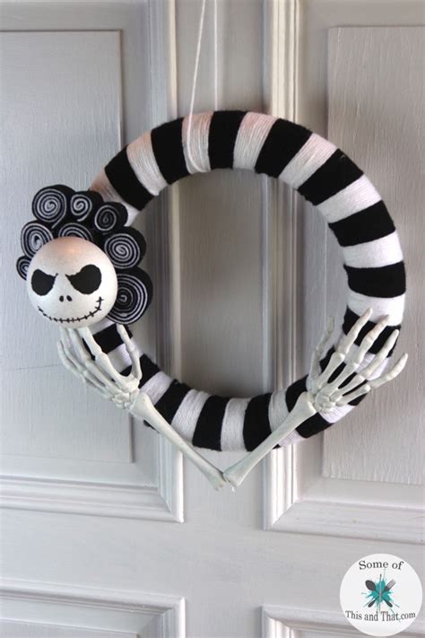 Diy Nightmare Before Christmas Wreath Some Of This And That