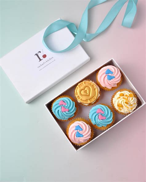 Gender Reveal Cupcakes Delivered Rachaels Kitchen