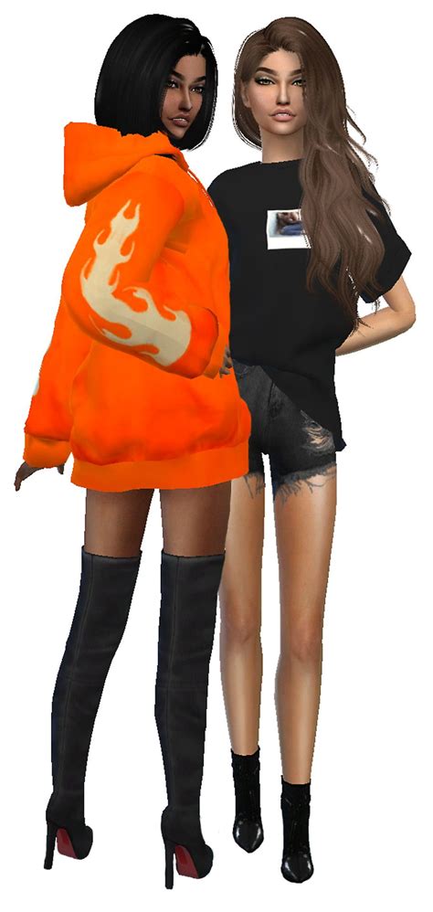Sims Runway Sims 4 Photography Fire Hoodie Sims 4 Clothing Female