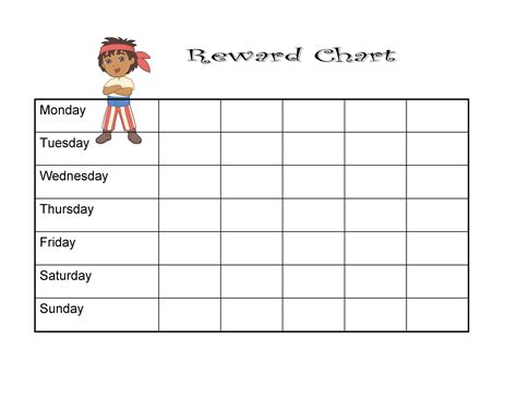 Printable Blank Reward Chart
