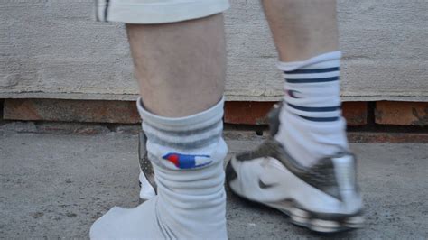 Nike Shox And Dirty Champion Long Socks Youtube