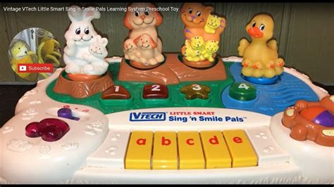Vintage Vtech Little Smart Sing N Smile Pals Learning System Preschool