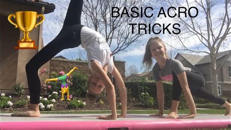How To Do Basic Acro Moves Stretching And Acro Tricks Youtube