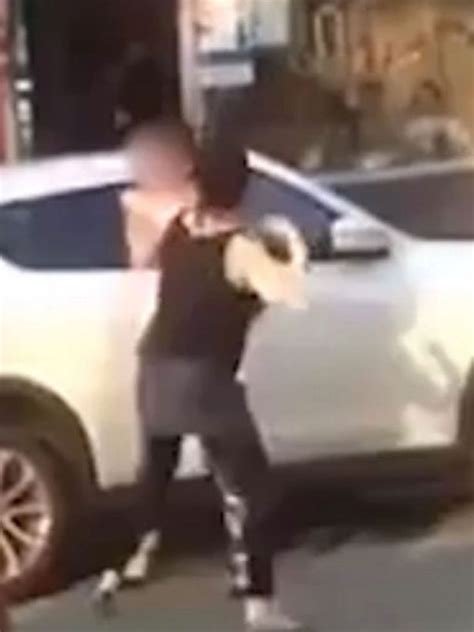 Vicious Fist Fight Between Two Women In Street Captured In Violent