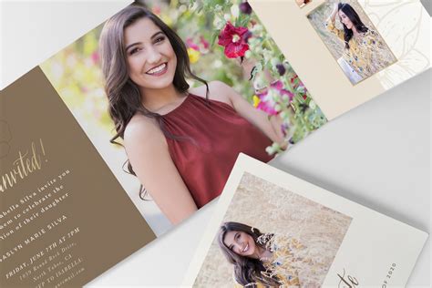 Trifold Graduation Announcement Templates