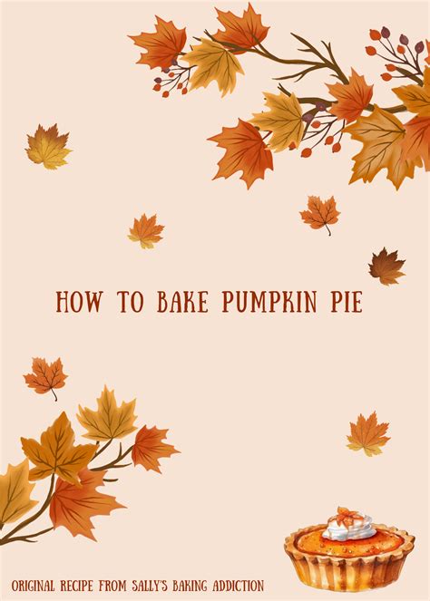 How To Bake Pumpkin Pie Fenton Inprint Online