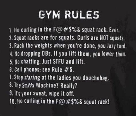 Gym Rules Fitness Quotes Women Fitness Motivation Quotes Fitness