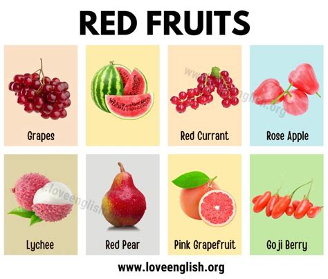 26 Healthiest Red Fruits You Should Eat With Pictures Love English