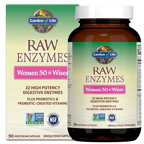 Buy Garden Of Life 22 Digestive Enzymes For Women 50 And Over With