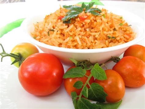 Tomato Rice Recipe Quick And Easy Vegetarian Recipe